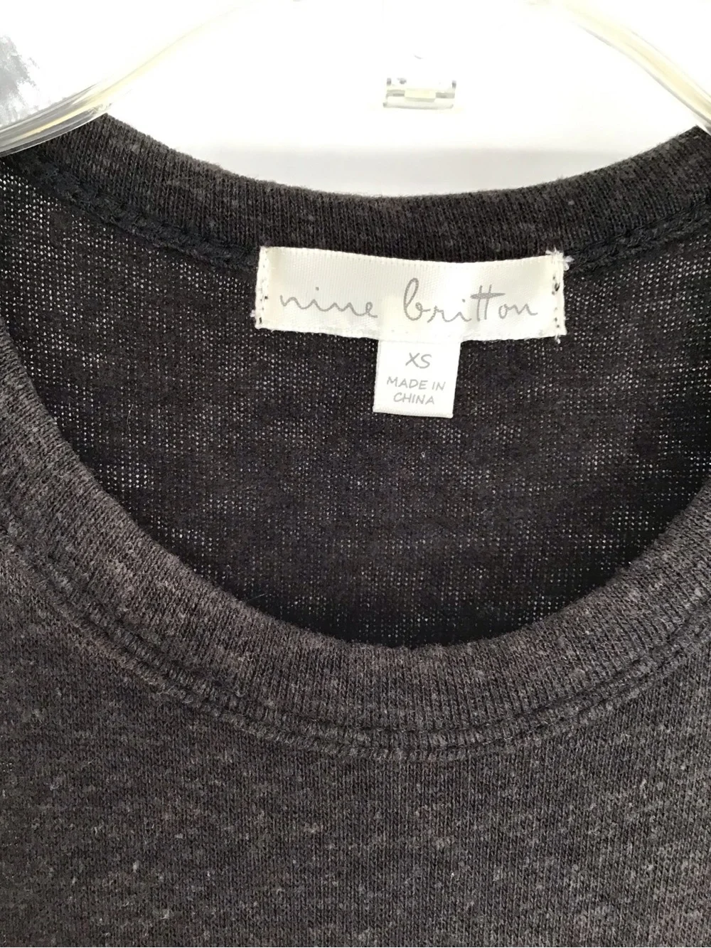 Nine Britton NWT Diane French Terry Racerback Dress Resort Black Size XS